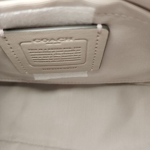 NWT COACH CV937 TERI SHOULDER BAG Crystal Silver - Picture 5 of 5